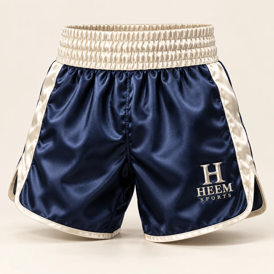 Boxing shorts — illustrative HEEM SPORTS branded product concept